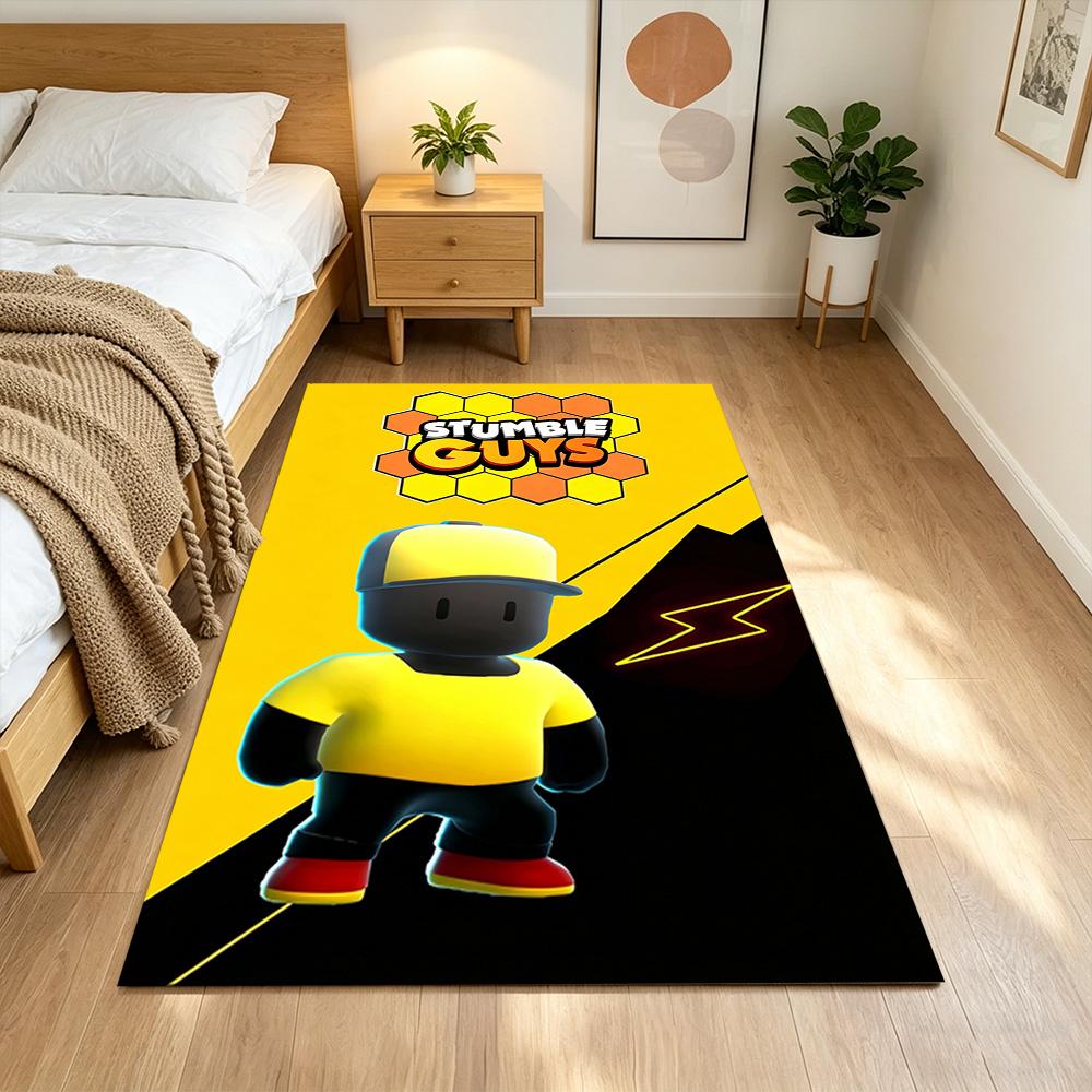 Stumble Guys Carpet Suitable for Playrooms Game Room Hallway Study room Anti-slip Rug Decorate Offices Perfect Gift for Friends & Family