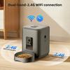 2L Large Capacity Automatic Pet Feeder Button Wi-Fi & Camera Controlled Pet Feeding Machine  Smart Dog Cat Food Dispenser