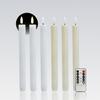 6Pcs Flameless Taper Candles Battery Operated Window Fake Candles with Remote Control Flickering LED Candles for Holiday Wedding Home Decor