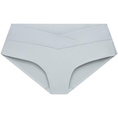 Удобное бесшовное высокоэластичное модальное антизажимное полузакрытое треугольное нижнее белье женское нижнее белье светло-голубого цвета QF6357AD-8HO