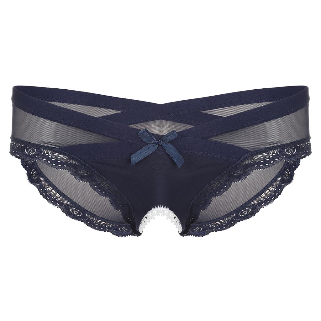 Мужские прозрачные сетчатые трусы с кружевной отделкой, с низкой талией, с вырезами, нижнее белье для переодевания