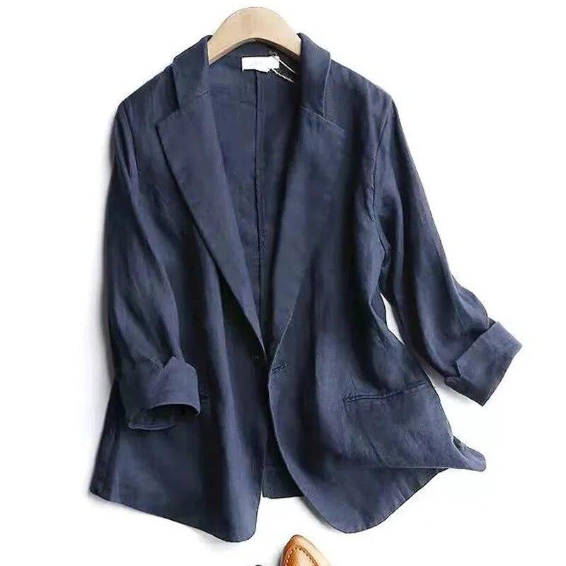 Маленький женский костюм весна-лето мода ретро повседневная куртка с рукавом три четверти