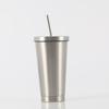 Double Stainless Steel Straw Cup Gift Cup Manufacturers Men's and Women's Vacuum Coffee Cups