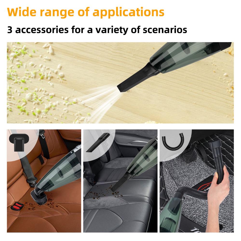 Автомобильный беспроводной пылесос 9000PA мощный циклонный всасывающий домашний портативный ручной пылесос мини-беспроводной пылесос
