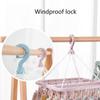 Складная вешалка для капель с 32 зажимами, пластиковая подвесная сушилка для одежды, нижнего белья, носков
