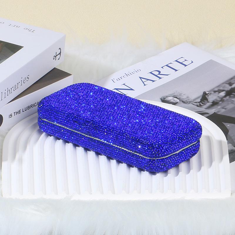 Cross-Border Hot-Selling Diamond Inlaid Car Sunglasses Storage Box - Portable and Stylish Car Interior Solution