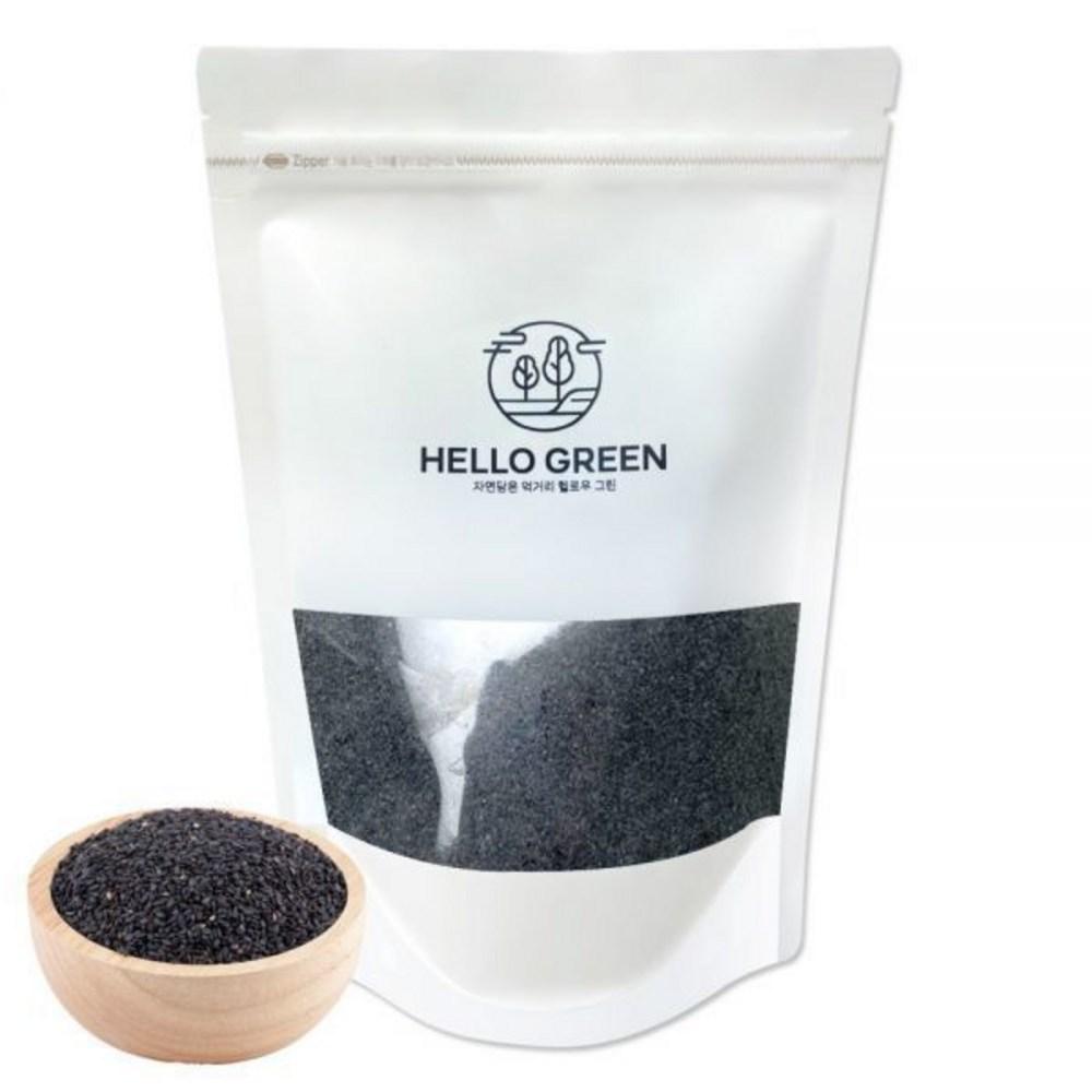 Hello Green Domestic Roasted Black Sesame Powder Black Sesame Powder Sunsik Black Food 1 pcs 250g Ingredients: may be subject | 1 pcs 250g