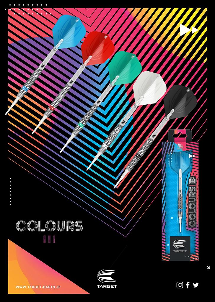 Dart Barrel TARGET Colors 3 Blue Blue Tungsten Dart Case Included Tad0673 (COLOURS3 70%)