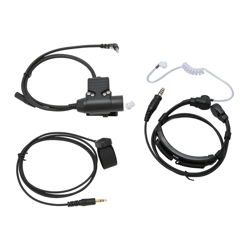Гарнитура с микрофоном для горла с адаптером PTT, разъем 7,1 мм, наушник с микрофоном для радиостанции Xiaomi 2 Way