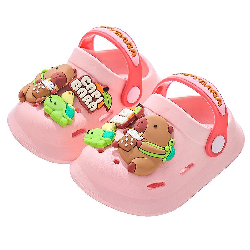 Тапочки Baotou Cave для детей, нескользящие, с мягкой подошвой, для мальчиков и девочек, детские сандалии, летние тапочки