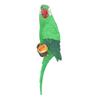 Parrot Decor Resin Realistic Weather Proof Macaw Statue for Garden Balcony Patio Decoration Green