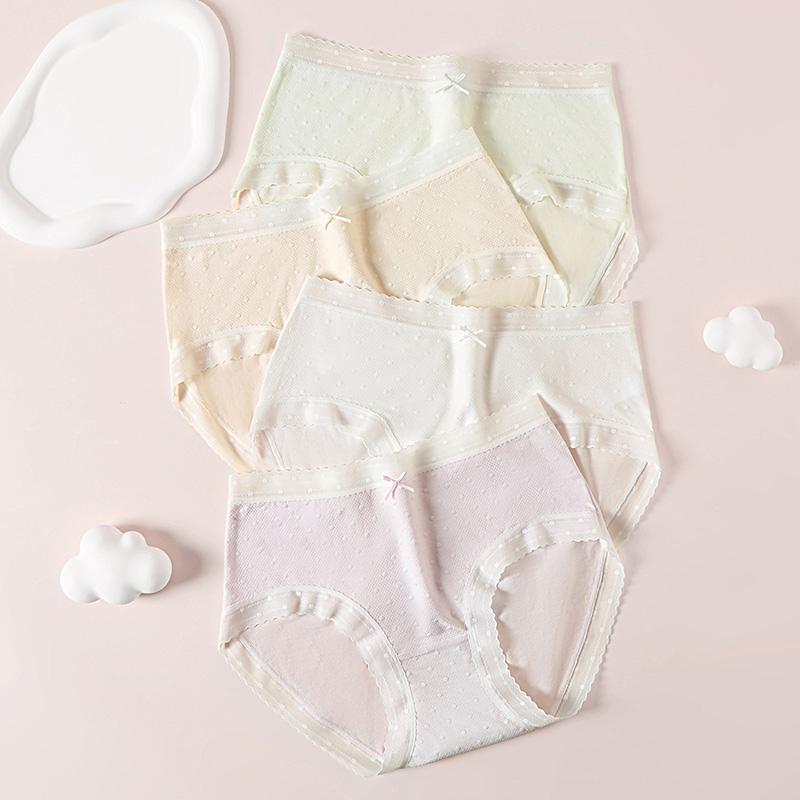 Fentengan 10A Antibacterial Tencel Lyocell 4-Pack High Elasticity Lace Lightweight Breathable Underwear Women's Pure Cotton Crotch