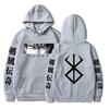 Толстовки с капюшоном Anime Berserk Hoodie Осень-Зима