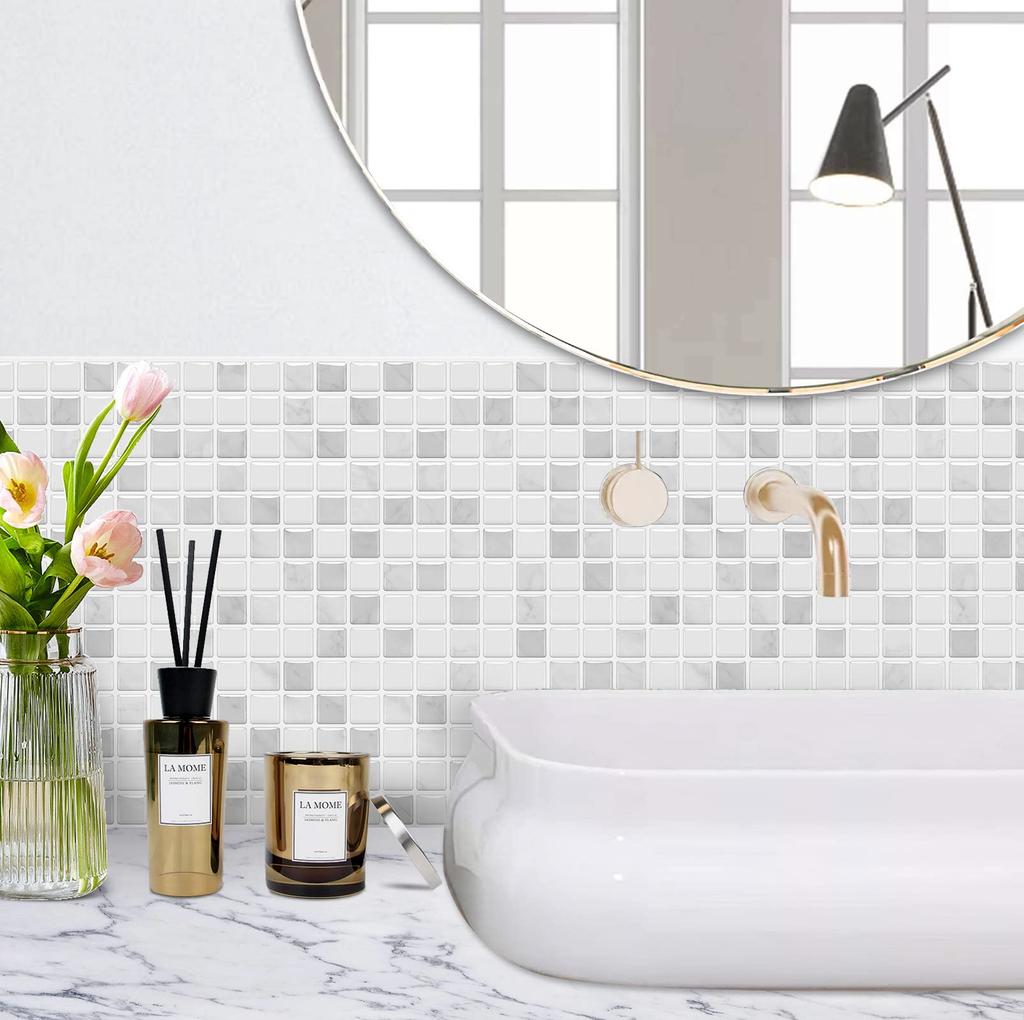 MORCART Наклейка на плитку Водонепроницаемая термостойкая кухонная ванная комната туалет DIY Мебель и предметы декора Мозаичная плитка Лист Обои Наклейка 3D Remake