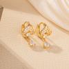 Elegant Retro Water Drop Earrings: European, American, Japanese, and Korean Styles
