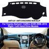 Car Dash Mat DashMat Dashboard Cover Carpet 2 Layers For Alphard Vellfire AH20 2008 2009 2010 2011 2012 2013 2014 2015 LHD RHD