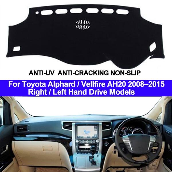 Car Dash Mat DashMat Dashboard Cover Carpet 2 Layers For Alphard Vellfire AH20 2008 2009 2010 2011 2012 2013 2014 2015  LHD RHD