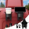 Car Headrest Cup Holder Drink Pocket Food Tray Universal Caddy Storage Box For Cell Phones Keys Cards Wallets Coffe Tumbler