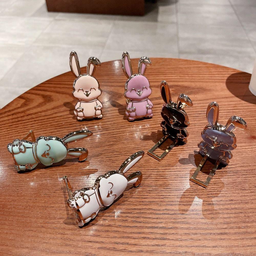 ABS Bunny Finger Ring Holder Mobile Phone Holder Phone Back Sticker Pad