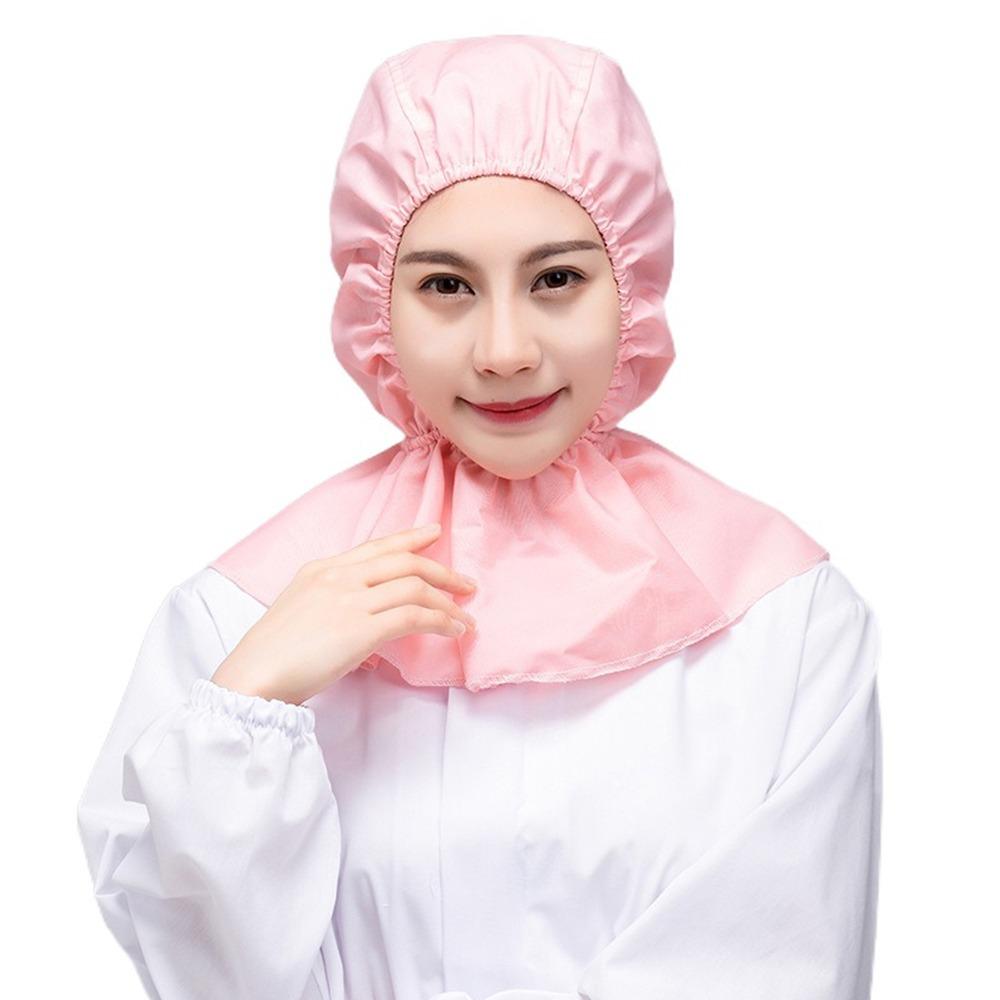 Breathable Dust-free Shawl Hat Solid Color Work Hat New Labor Protection Hat  Workshop