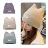 Subculture Style Knit Cat Ear Hat Elastic Windproof Hat Ear Protector Hat Warm Winter Thick Cycling Skiing Supplies