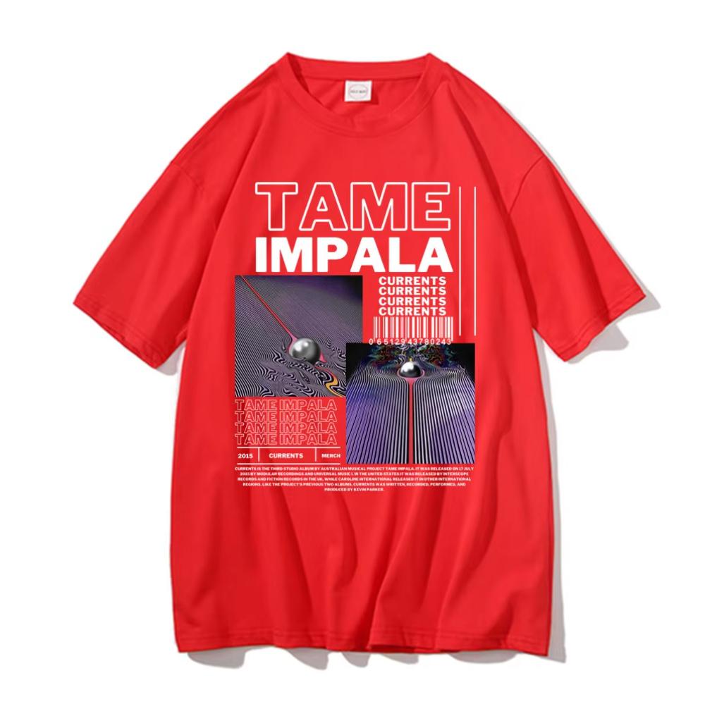Tame Impala Currents Графические Футболки Мужские Женские Модные Оверсайз Футболки Короткий Рукав Мужские Lndie Поп Рок Музыка Футболки