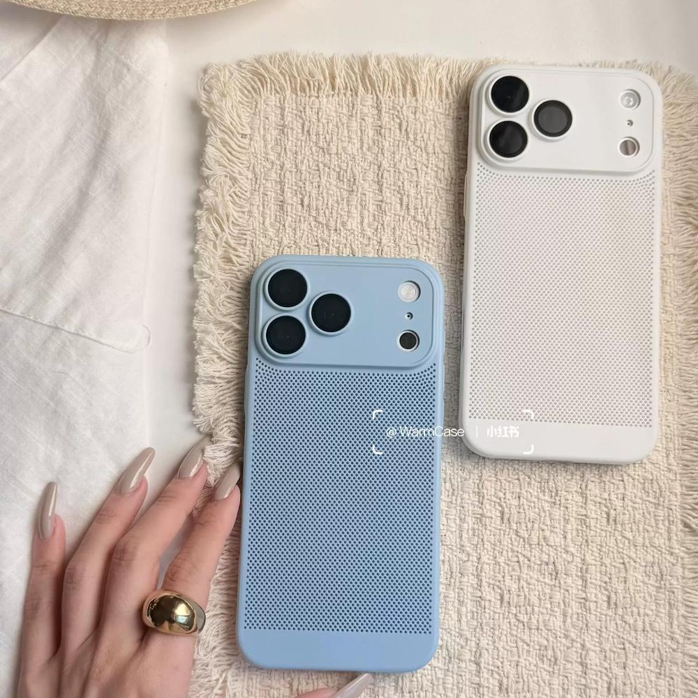 Для iPhone 17 Pro Max Чехол Жесткий Поликарбонатный Сотовая Структура Отвод Тепла Матовый Ударопрочный Чехол для Телефона Для iPhone 17 ProMax 5G Ободок Бампер