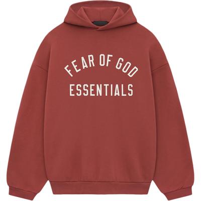 Fear of God Essentials Флисовая Толстовка Малиновая Мужские Топы Красный 192HO246256F
