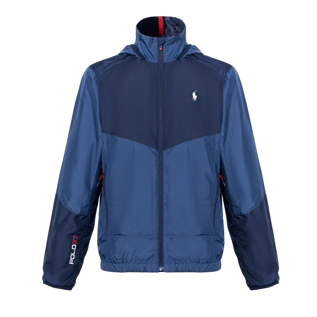 Polo Ralph Lauren Весна-Лето 23 Куртка-бомбер с капюшоном и вышивкой пони Мужская Куртка Синяя 710898274-002