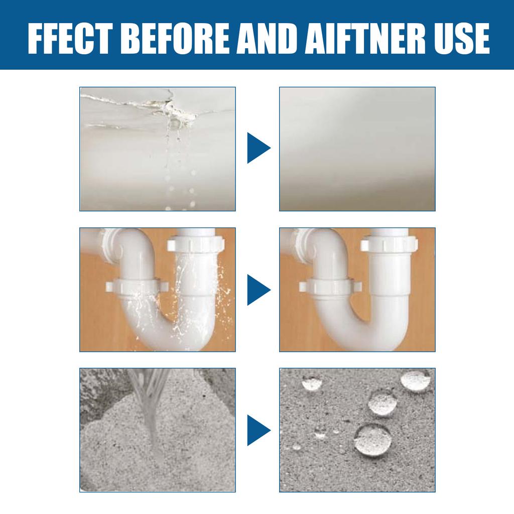 JUE-FISH Прозрачный водостойкий клей Прозрачное водостойкое покрытие для ванной комнаты Балкон Без кирпича Крыша Герметичный клей