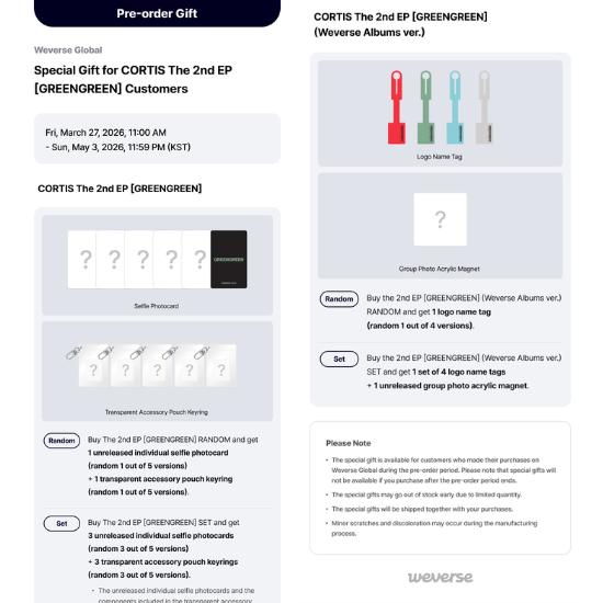 Выберите POB CORTIS 2-й мини-альбом GREENGREEN