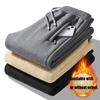 2025 Winter Plush/Regular Casual Versatile Lamb Fleece Warm Pants Men'S Outdoor Sports Sanitary Pants Long Pants