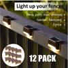2/4/8/12Pack Solar Deck Lights Outdoor LED Step Solar Light for Garden Landscape Balcony Fence Pathway Step Yard