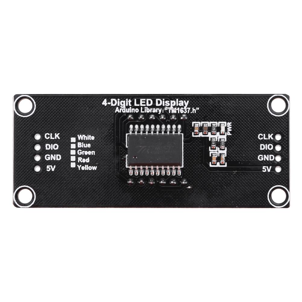 0,56-Zoll-LED-Platine TM1637-Treiber 4-stellig mehrfarbig für Arduino (weiß)