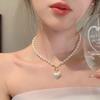 Светлая роскошь элегантная жемчужная цепочка на ключицы с бахромой из страз, модная, с характером, для знаменитостей, высокая эстетика, новое модное направление