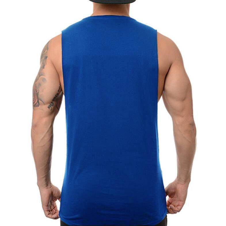 Новые пустые топы-стрингеры для бодибилдинга, мужская хлопковая спортивная одежда, модный жилет для фитнеса, мужская спортивная одежда, тренировочная рубашка без рукавов