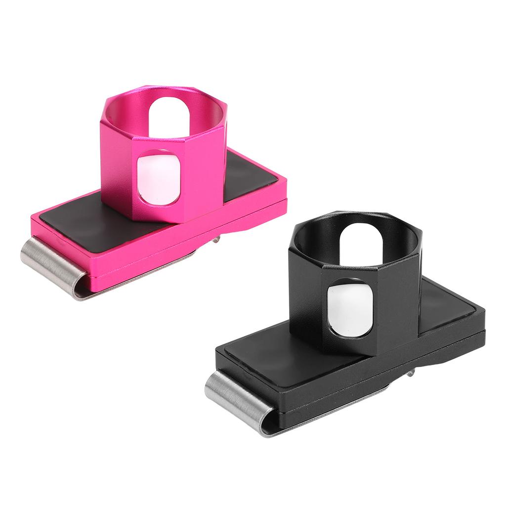 Billiard Chalk Holder Clip Magnetic Portable Octagonal Inner Round Single Section Pool Cue Chalk Cas