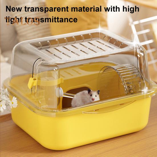 Клетка для хомяка, домик для мелких животных, большая вместимость, прозрачный дизайн, песчанки, грызуны, клетка для мелких животных, игровой домик
