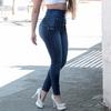 Women High Waisted Skinny Denim Jeans Stretch Slim Pants Calf Length Jeans