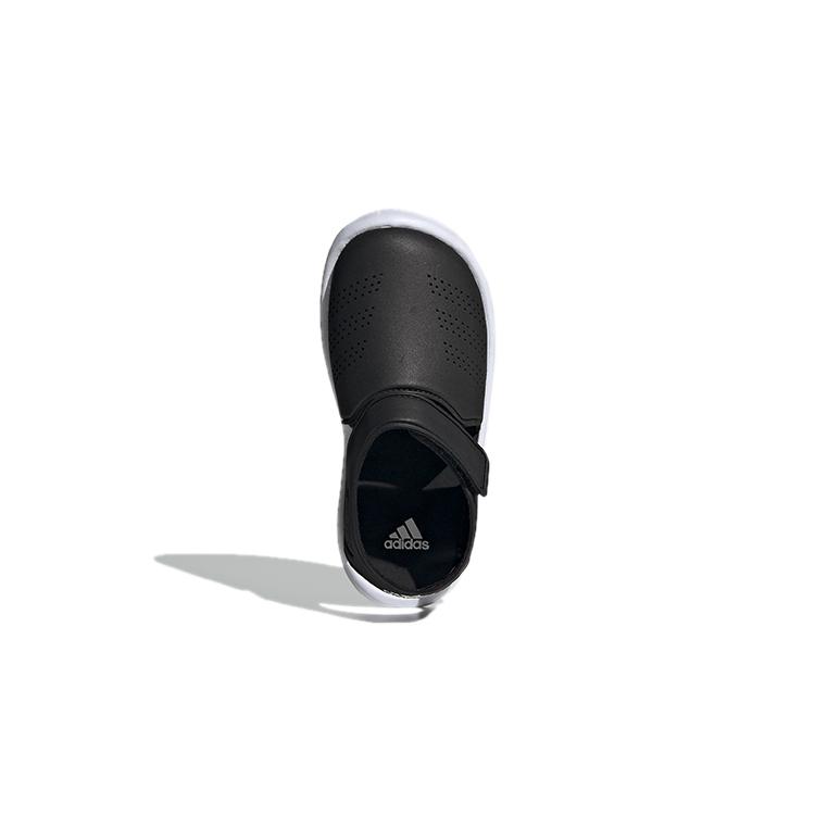 adidas Fortaswim Сандалии детские полосатые Черно-белые Для детей 3-7 лет FW6048