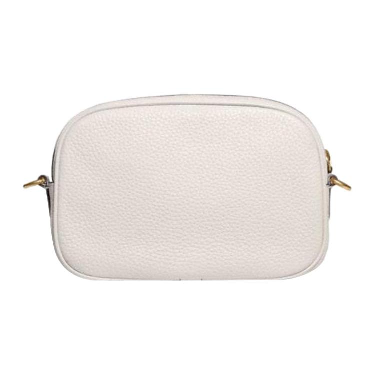 New COACH Jamie Extremely Soft Textured Leather Camera Bag Shoulder Bag Crossbody Bag Small Size Women's Chalk White CC386-B4HA