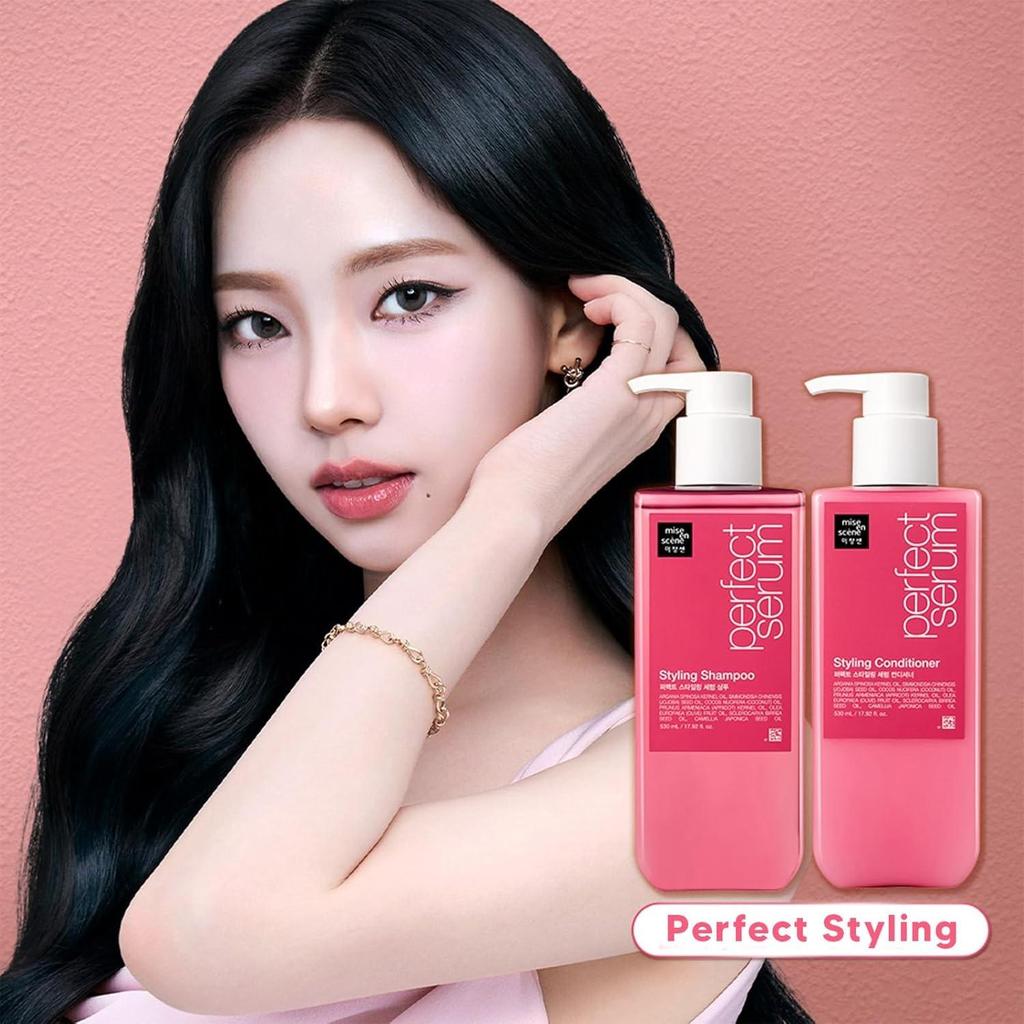 Mise-en-scene Perfect Styling Serum Shampoo 680ml + Conditioner 680ml