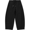 Li Ning X Jackie Chan Collaboration Solid Color Mid Waist Drawstring Loose Nine Point Knit Sports Pants Men Bottoms Black AKQU423-2