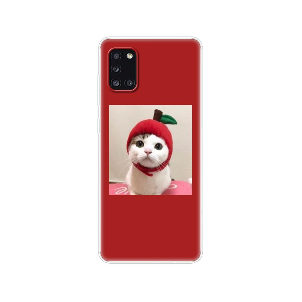 Силиконовый чехол для Samsung Galaxy A31, Мягкая задняя крышка из ТПУ для телефона Samsung A31 A 31 SM-A315F, защитный чехол 6,4 дюйма, бампер