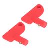 2Pcs Kill Switch Spare Key Mini Battery Disconnect Isolator for Boat Marine Car Truck Red