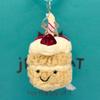 New JC Coffee Bean, Marshmallow, Ladybug, Frog, and Macaron Dessert Keychain & Bag Charm — Plush Toy Gift for Friends