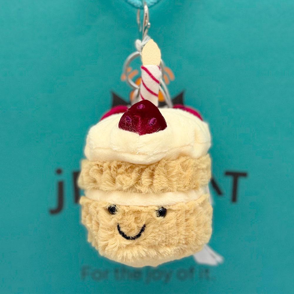 New JC Coffee Bean, Marshmallow, Ladybug, Frog, and Macaron Dessert Keychain & Bag Charm — Plush Toy Gift for Friends