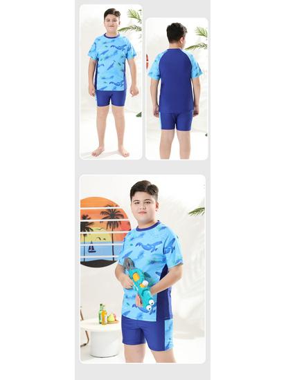 Комплект летнего купальника для мальчиков 2025: Стильные раздельные купальники и плавки для подростков и детей