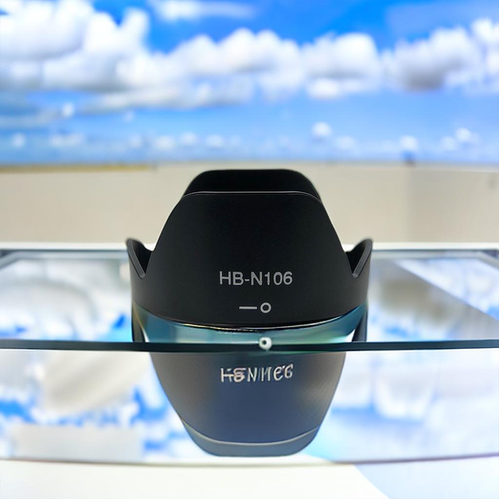 HB-N106 Lens Hood for DSLR Cameras Lens Cap Cover for AF-P DX- 18-55mm f/3.5-5.6G Lens Camera Lens Adapter