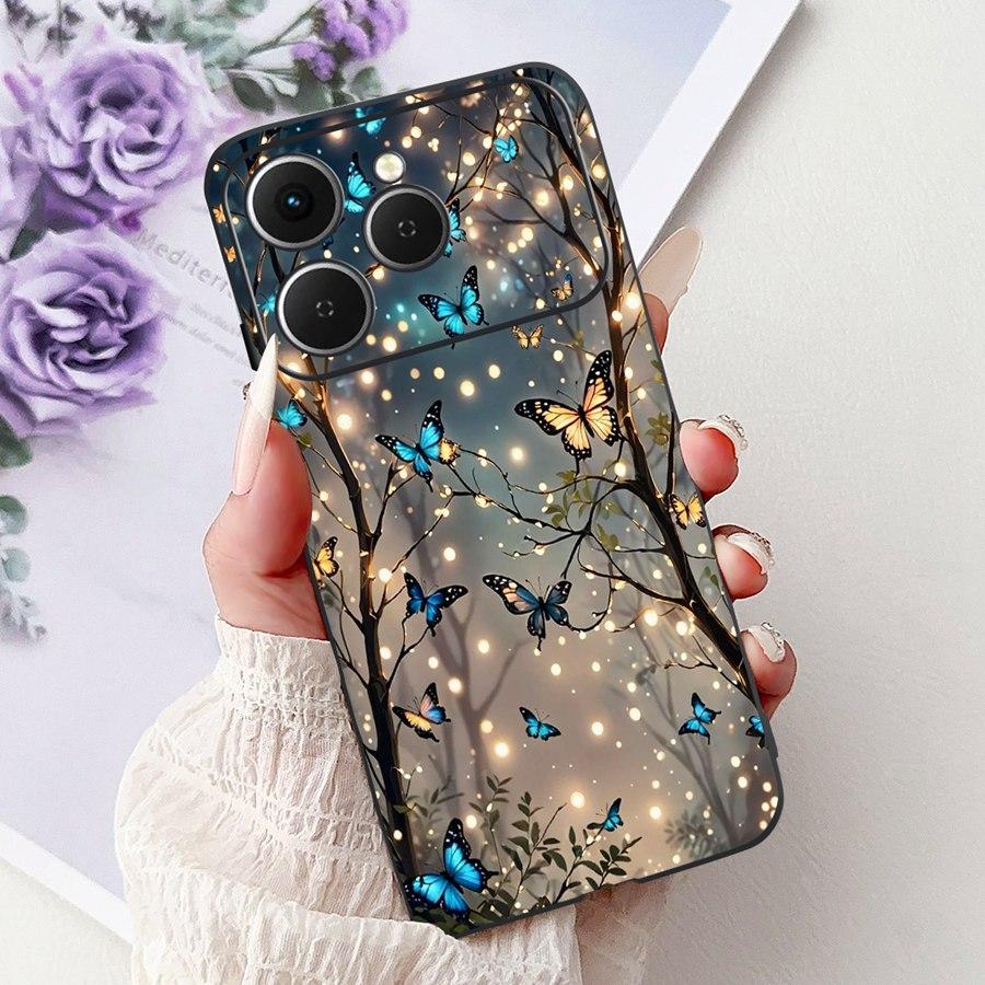 Для Tecno Spark 40 Spark40 C Чехол для телефона ТПУ Оболочка Роскошный Расписной Мягкий Силикон Чехол Для Tecno Spark40C Spark 40C Задняя крышка